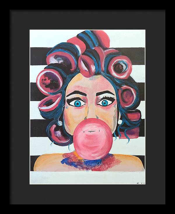 Bubblegum Barb - Framed Print