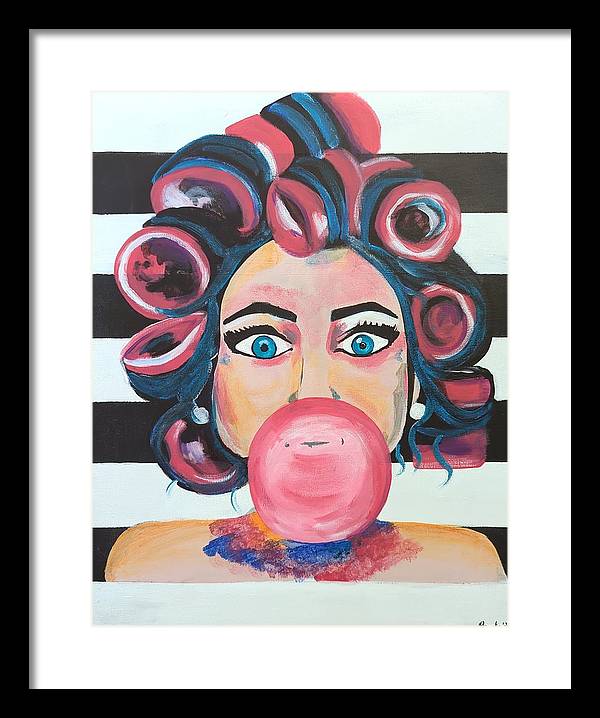 Bubblegum Barb - Framed Print