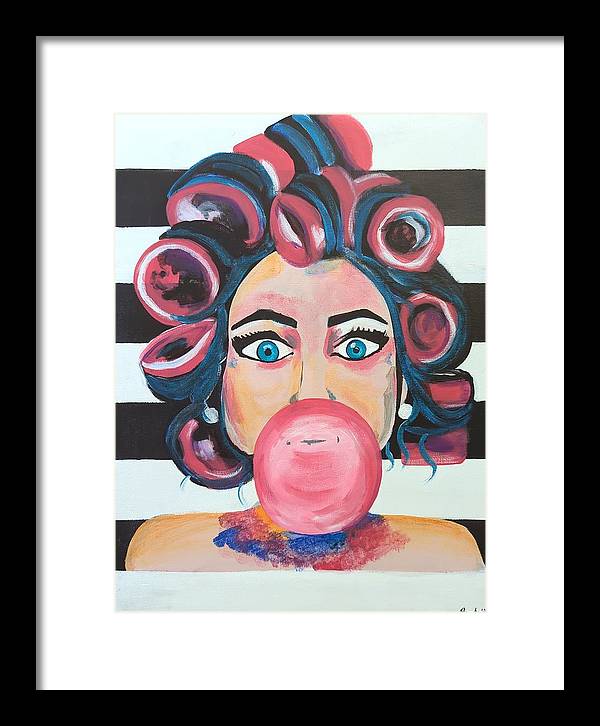 Bubblegum Barb - Framed Print