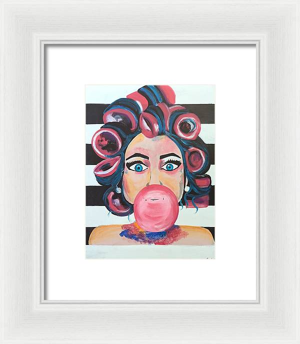 Bubblegum Barb - Framed Print