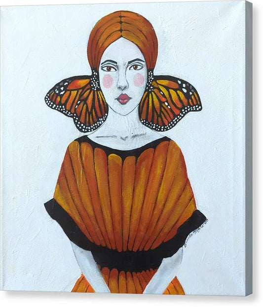 Butterfly Girl - Canvas Print