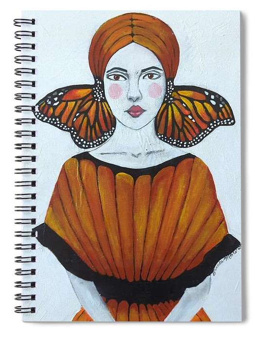 Butterfly Girl - Spiral Notebook