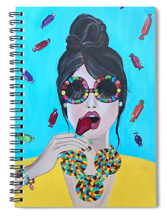 Candy Girl - Spiral Notebook