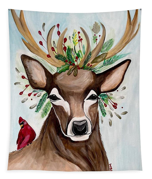 Christmas Buck/Cardinal - Tapestry