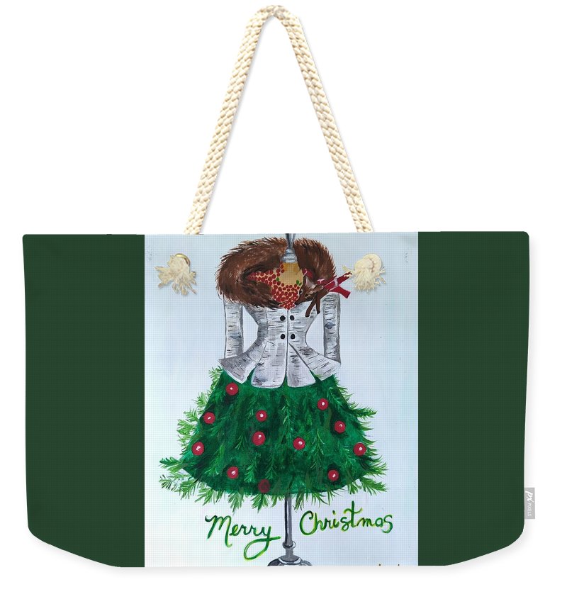Christmas Tree Nature Dress - Weekender Tote Bag