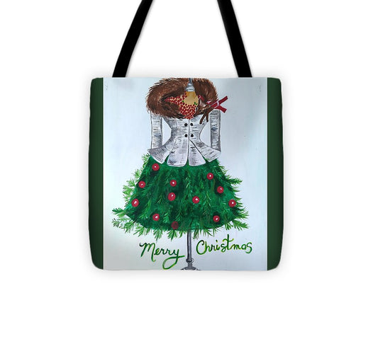 Christmas Tree Nature Dress - Tote Bag