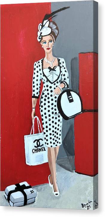 Coco Chanel Barbie - Canvas Print