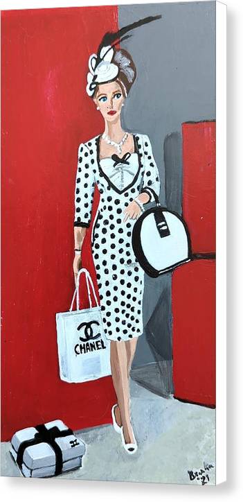 Coco Chanel Barbie - Canvas Print