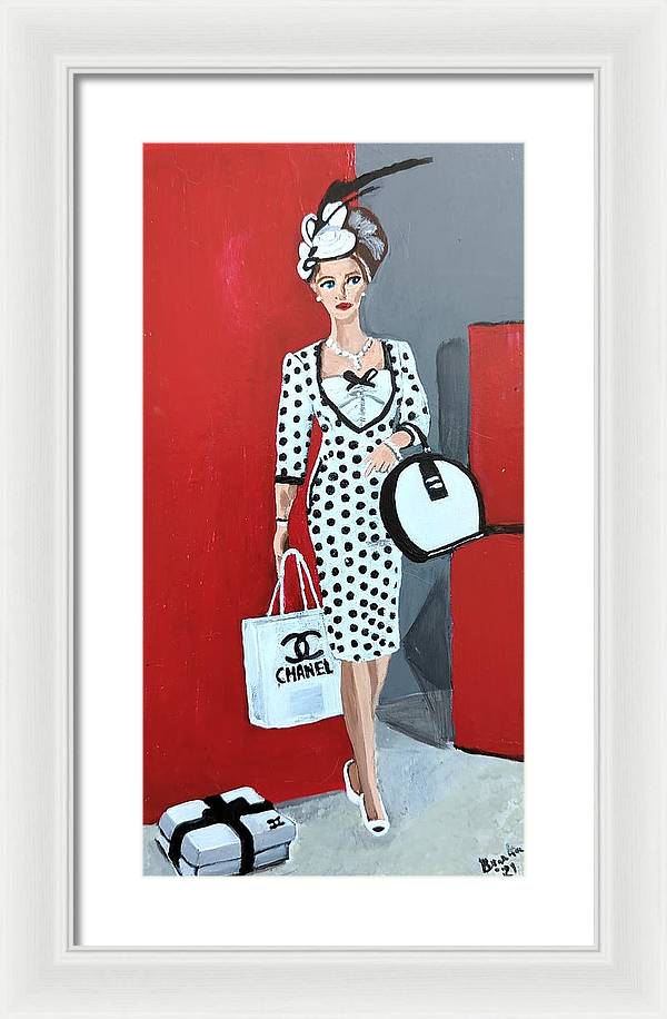 Coco Chanel Barbie - Framed Print