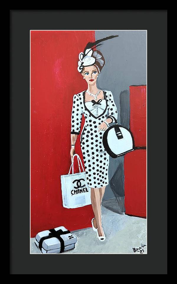 Coco Chanel Barbie - Framed Print