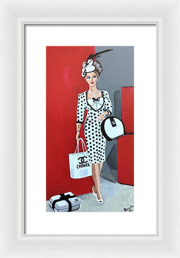 Coco Chanel Barbie - Framed Print