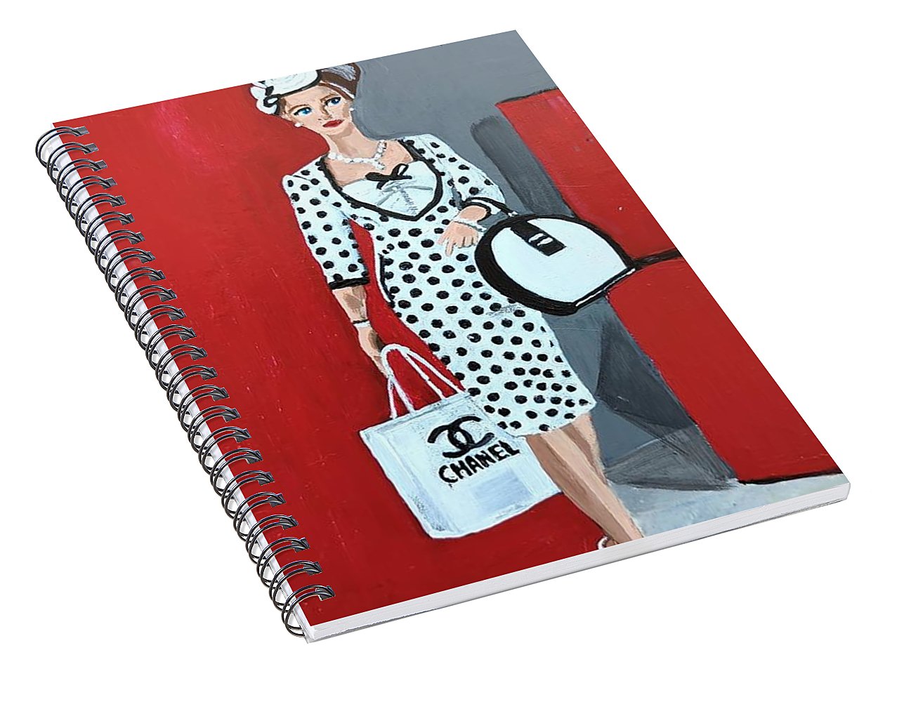 Coco Chanel Barbie - Spiral Notebook