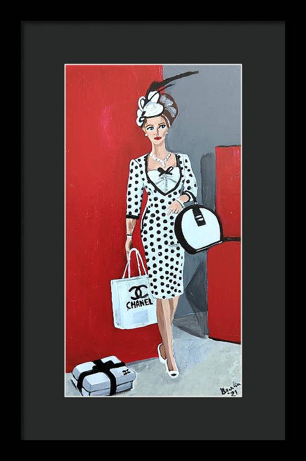 Coco Chanel Barbie - Framed Print