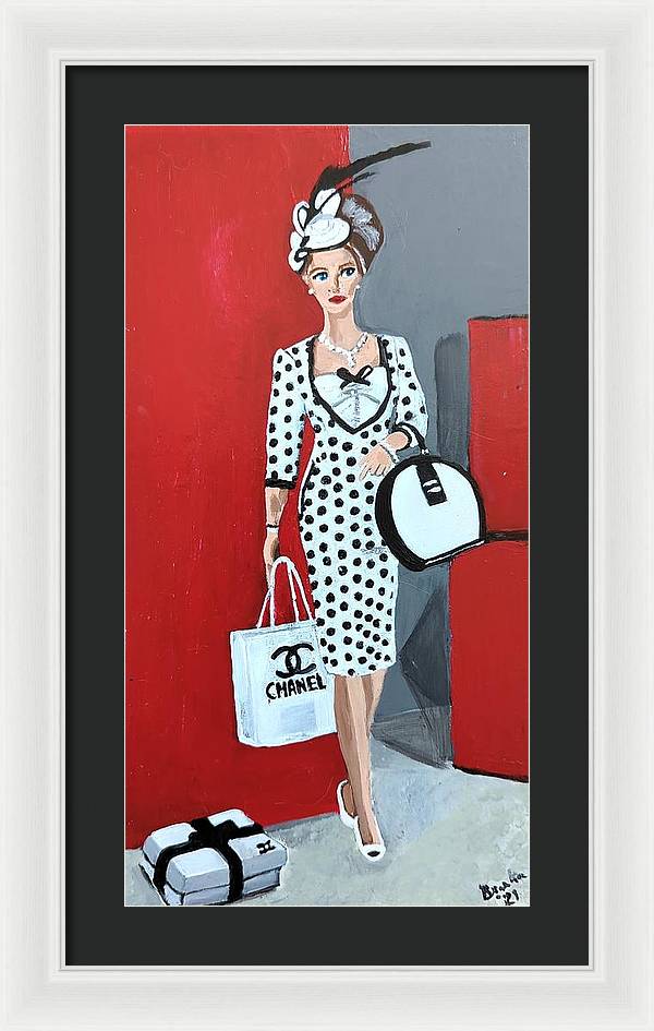 Coco Chanel Barbie - Framed Print