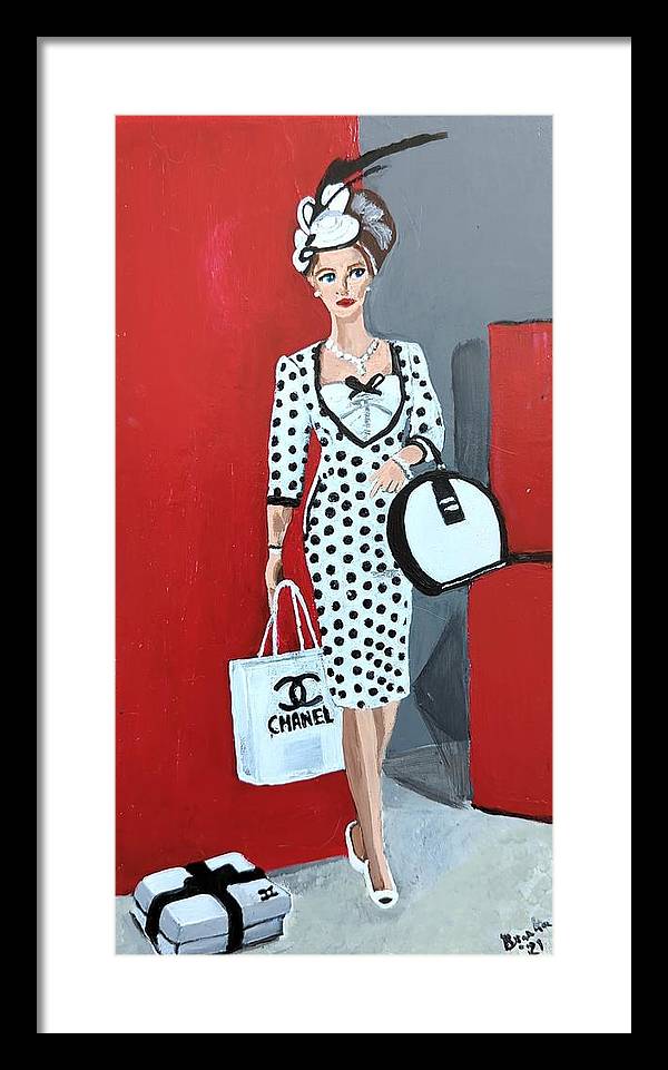 Coco Chanel Barbie - Framed Print