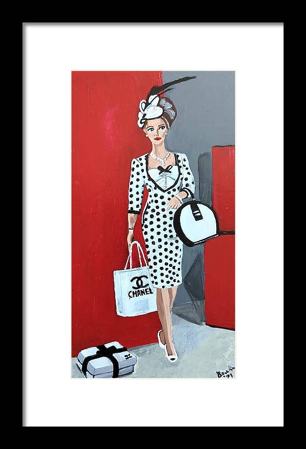 Coco Chanel Barbie - Framed Print