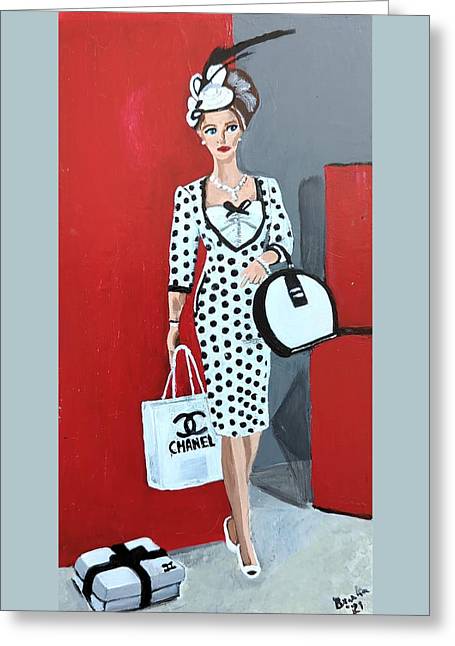 Coco Chanel Barbie - Greeting Card