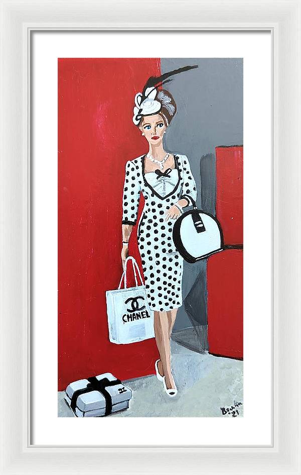 Coco Chanel Barbie - Framed Print