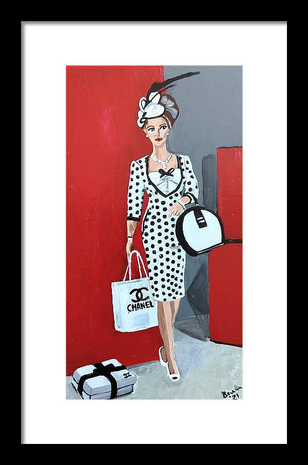 Coco Chanel Barbie - Framed Print