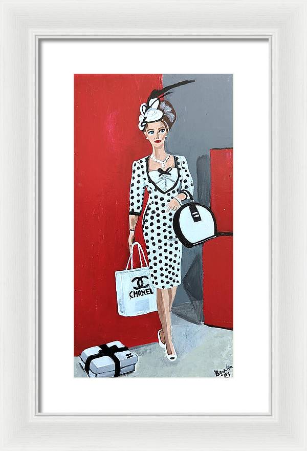 Coco Chanel Barbie - Framed Print