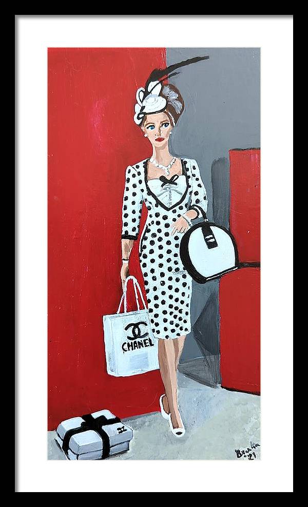 Coco Chanel Barbie - Framed Print