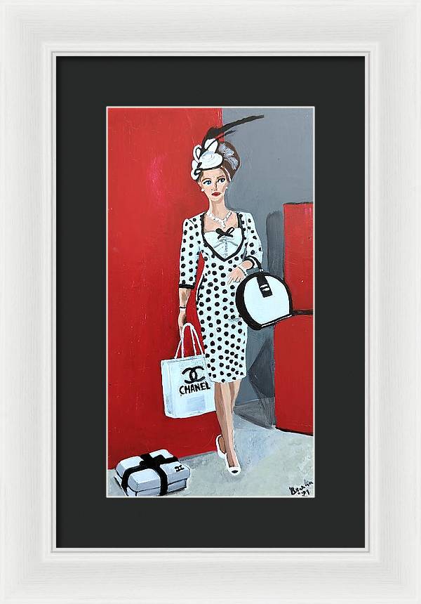 Coco Chanel Barbie - Framed Print