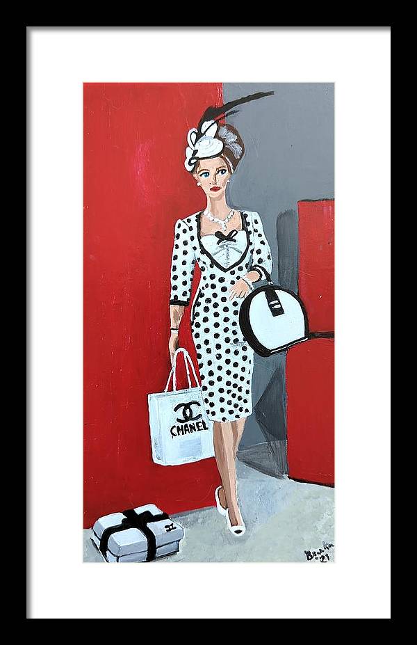 Coco Chanel Barbie - Framed Print