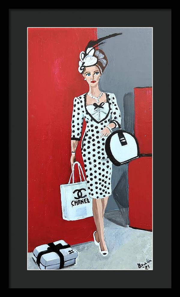 Coco Chanel Barbie - Framed Print