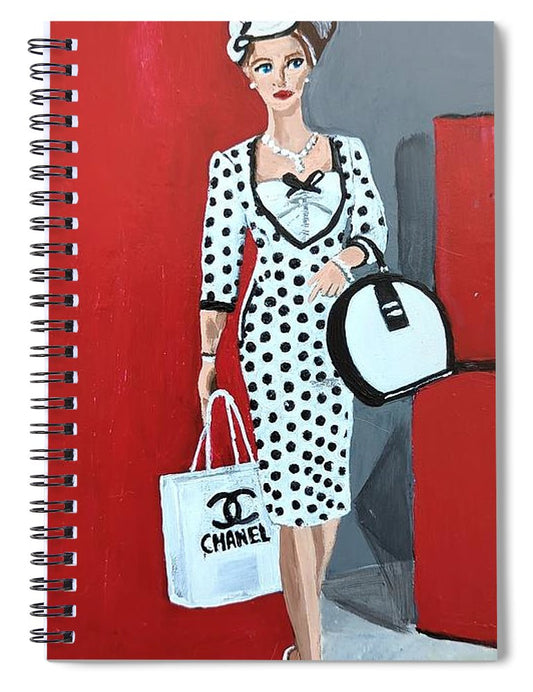 Coco Chanel Barbie - Spiral Notebook