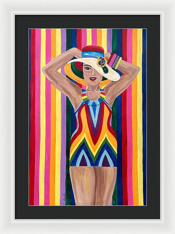 Colourful Clarista - Framed Print