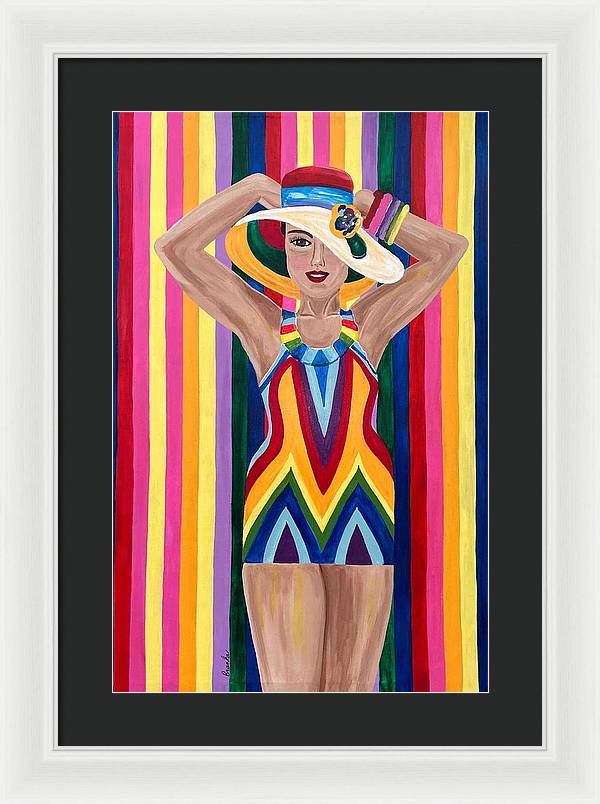 Colourful Clarista - Framed Print