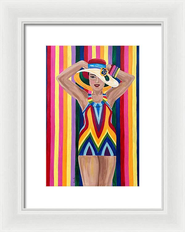 Colourful Clarista - Framed Print