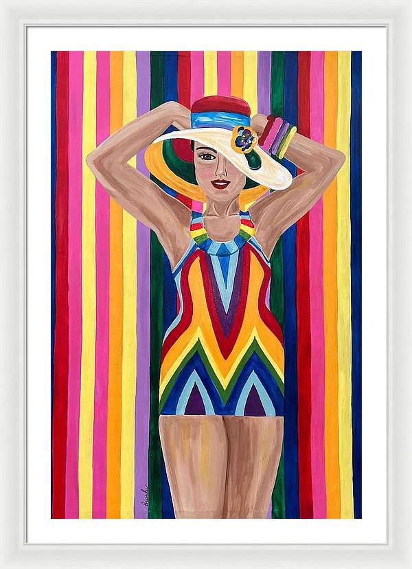 Colourful Clarista - Framed Print