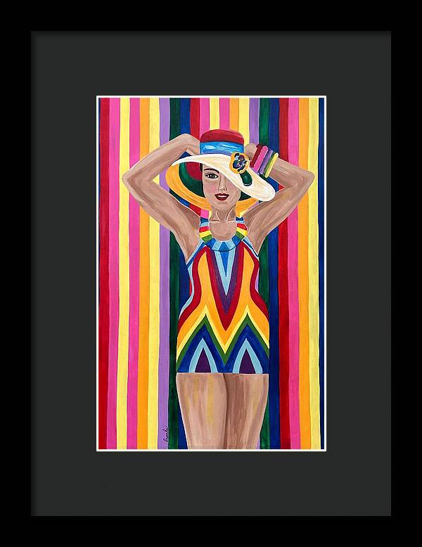 Colourful Clarista - Framed Print