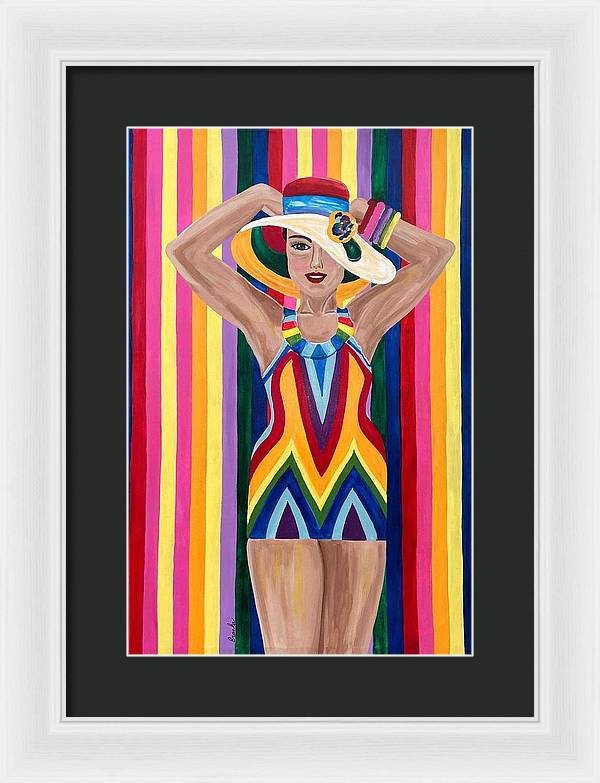 Colourful Clarista - Framed Print