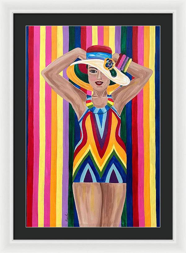 Colourful Clarista - Framed Print