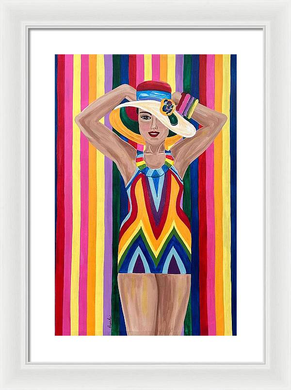 Colourful Clarista - Framed Print