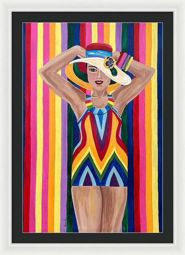 Colourful Clarista - Framed Print