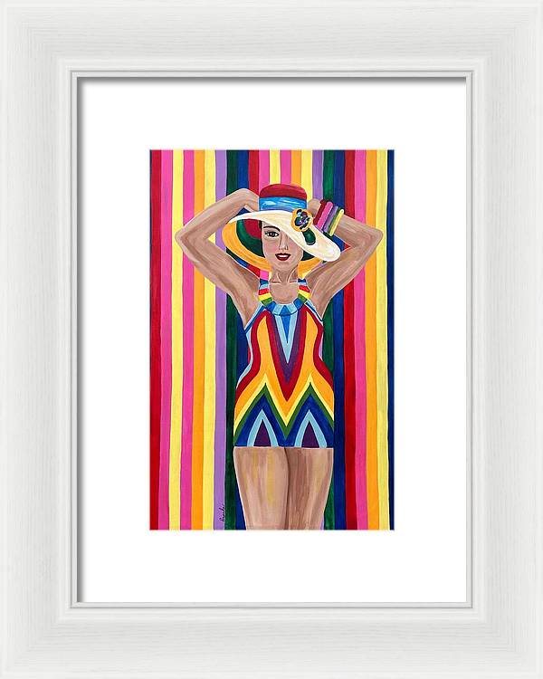 Colourful Clarista - Framed Print