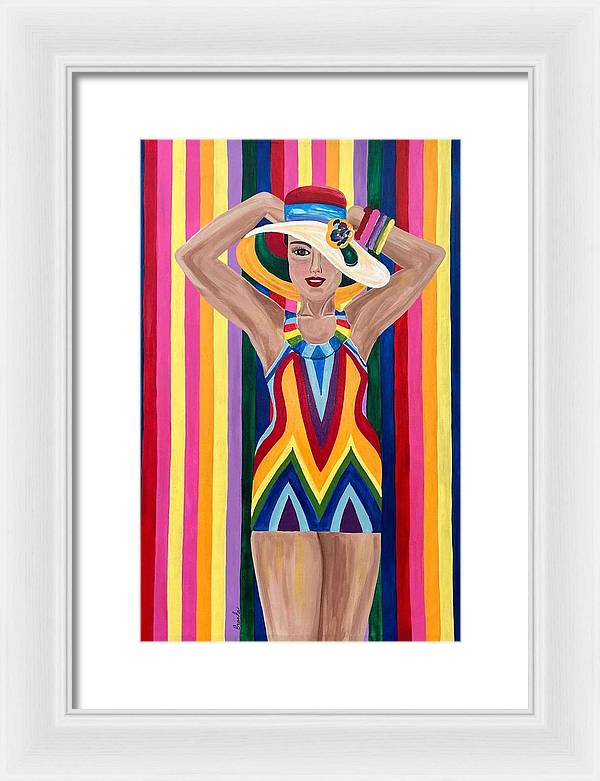 Colourful Clarista - Framed Print