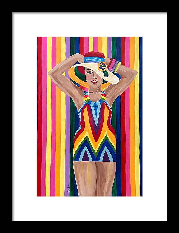 Colourful Clarista - Framed Print