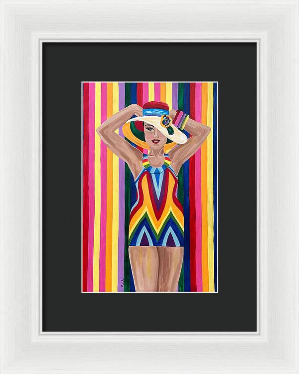 Colourful Clarista - Framed Print