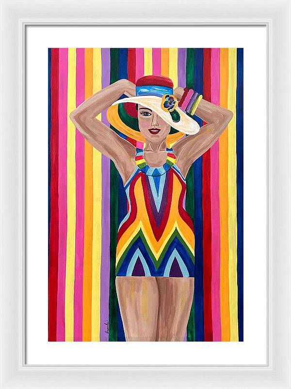 Colourful Clarista - Framed Print