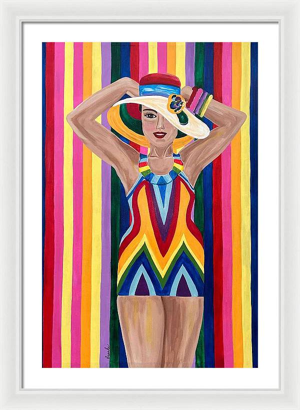 Colourful Clarista - Framed Print