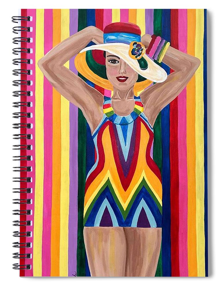 Colourful Clarista - Spiral Notebook