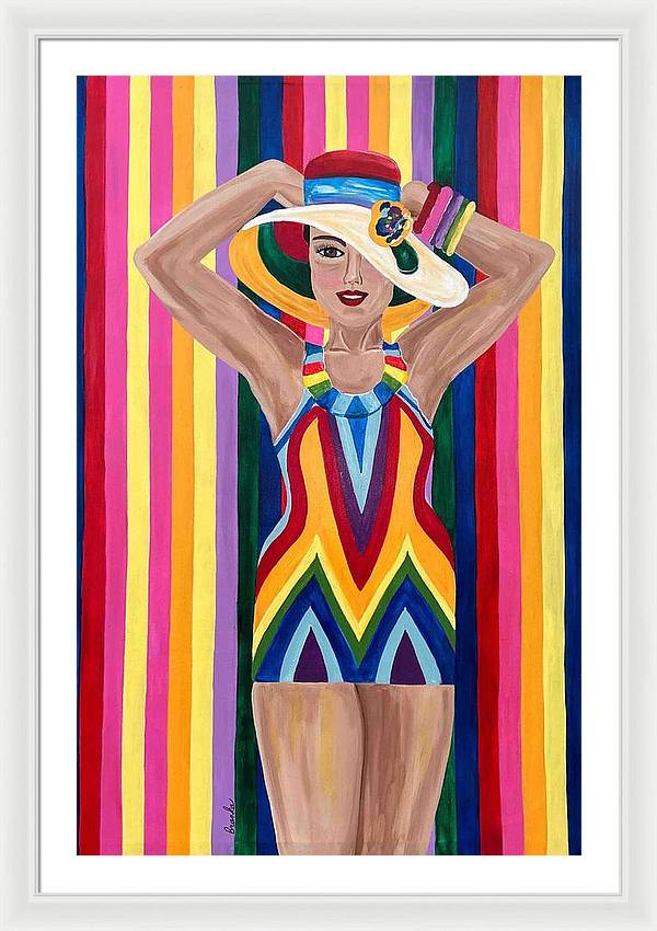 Colourful Clarista - Framed Print