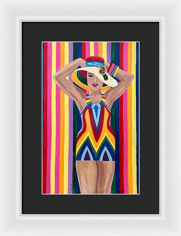 Colourful Clarista - Framed Print