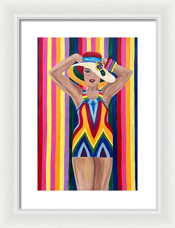 Colourful Clarista - Framed Print