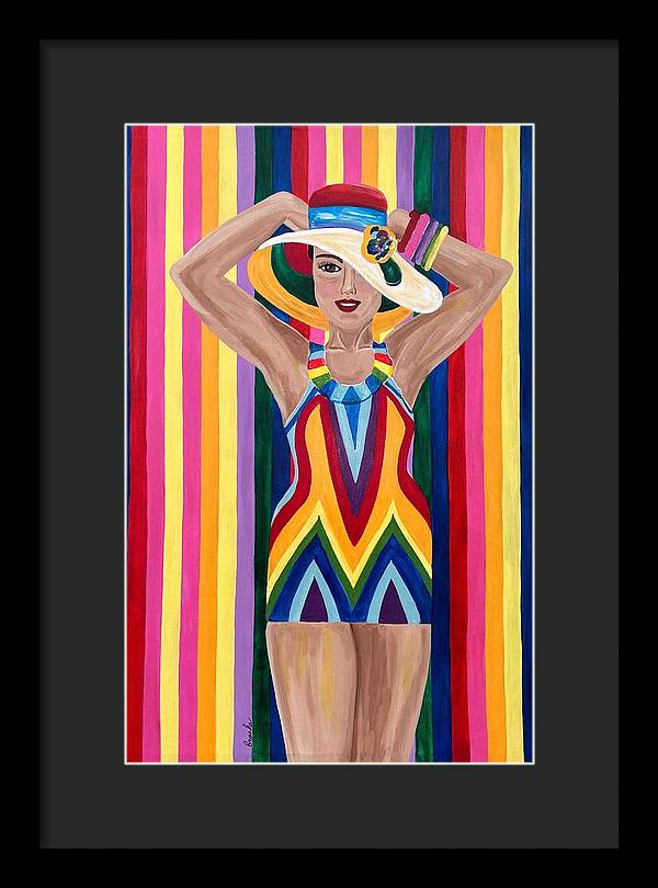 Colourful Clarista - Framed Print