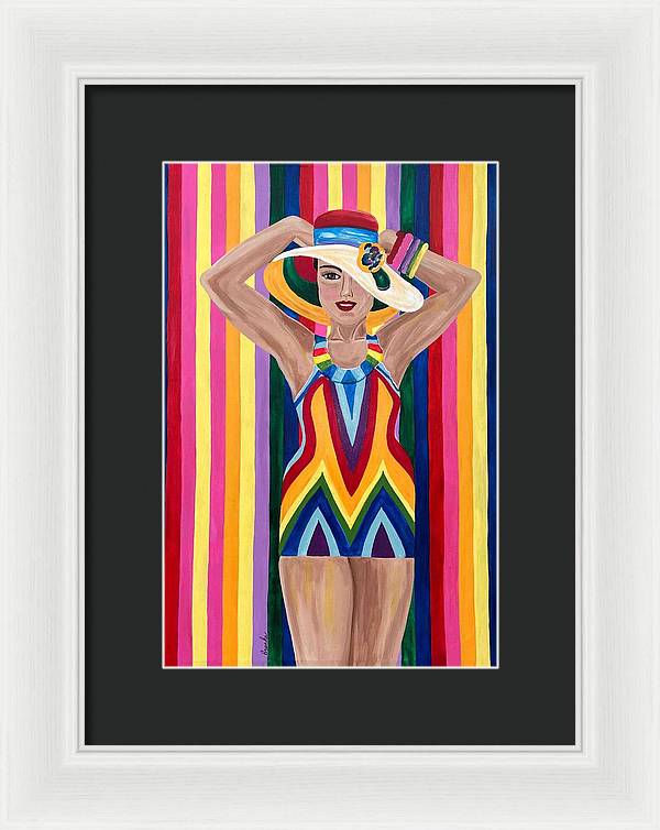 Colourful Clarista - Framed Print